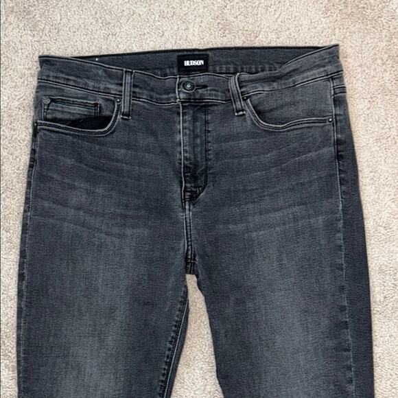 Hudson Natalie Super Skinny Jeans Womens Size 30 Stretch Mid Rise Dark Gray - Picture 3 of 7